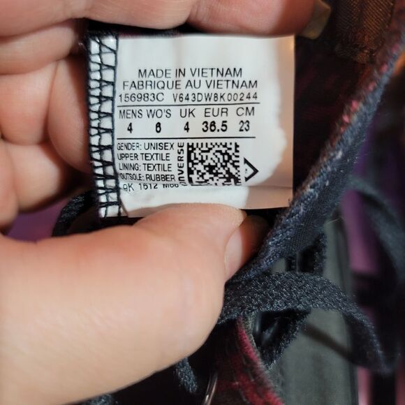 Converse Chuck Taylor All Star Hi DC Comics Joker Black Face Men's 4 Women's 6 - Picture 9 of 15